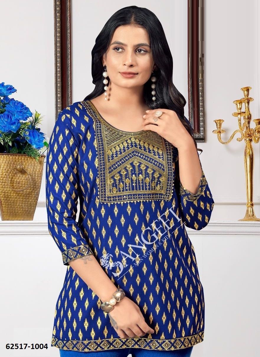 VAMIKA 2 - Catalog # 62517 (Set of 8 Readymade Women's Kurtis / Tops) by Sangeet VAMIKA 2 - Catalog # 62517 (Set of 8 Readymade Women's Kurtis / Tops) by Sangeet
