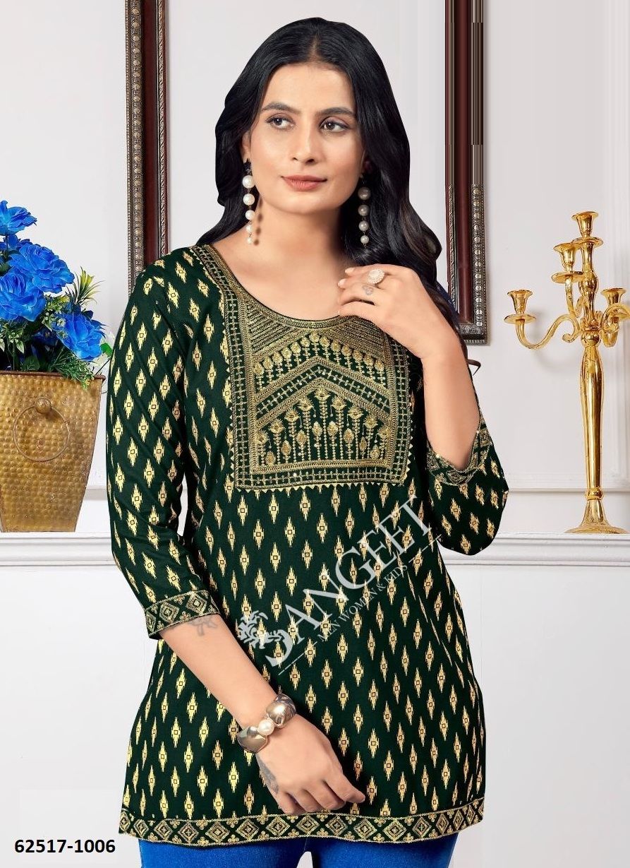 VAMIKA 2 - Catalog # 62517 (Set of 8 Readymade Women's Kurtis / Tops) by Sangeet VAMIKA 2 - Catalog # 62517 (Set of 8 Readymade Women's Kurtis / Tops) by Sangeet