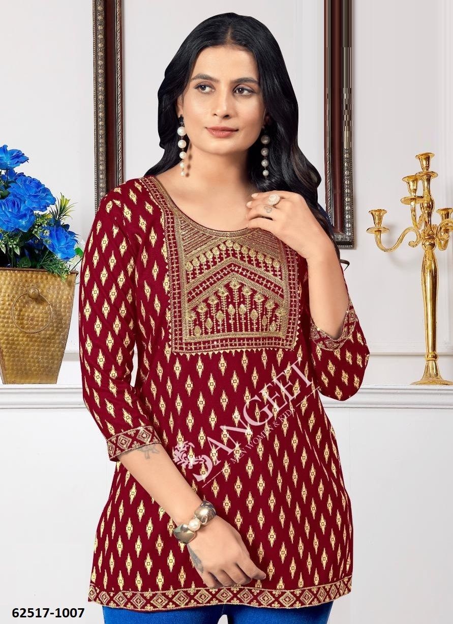 VAMIKA 2 - Catalog # 62517 (Set of 8 Readymade Women's Kurtis / Tops) by Sangeet VAMIKA 2 - Catalog # 62517 (Set of 8 Readymade Women's Kurtis / Tops) by Sangeet