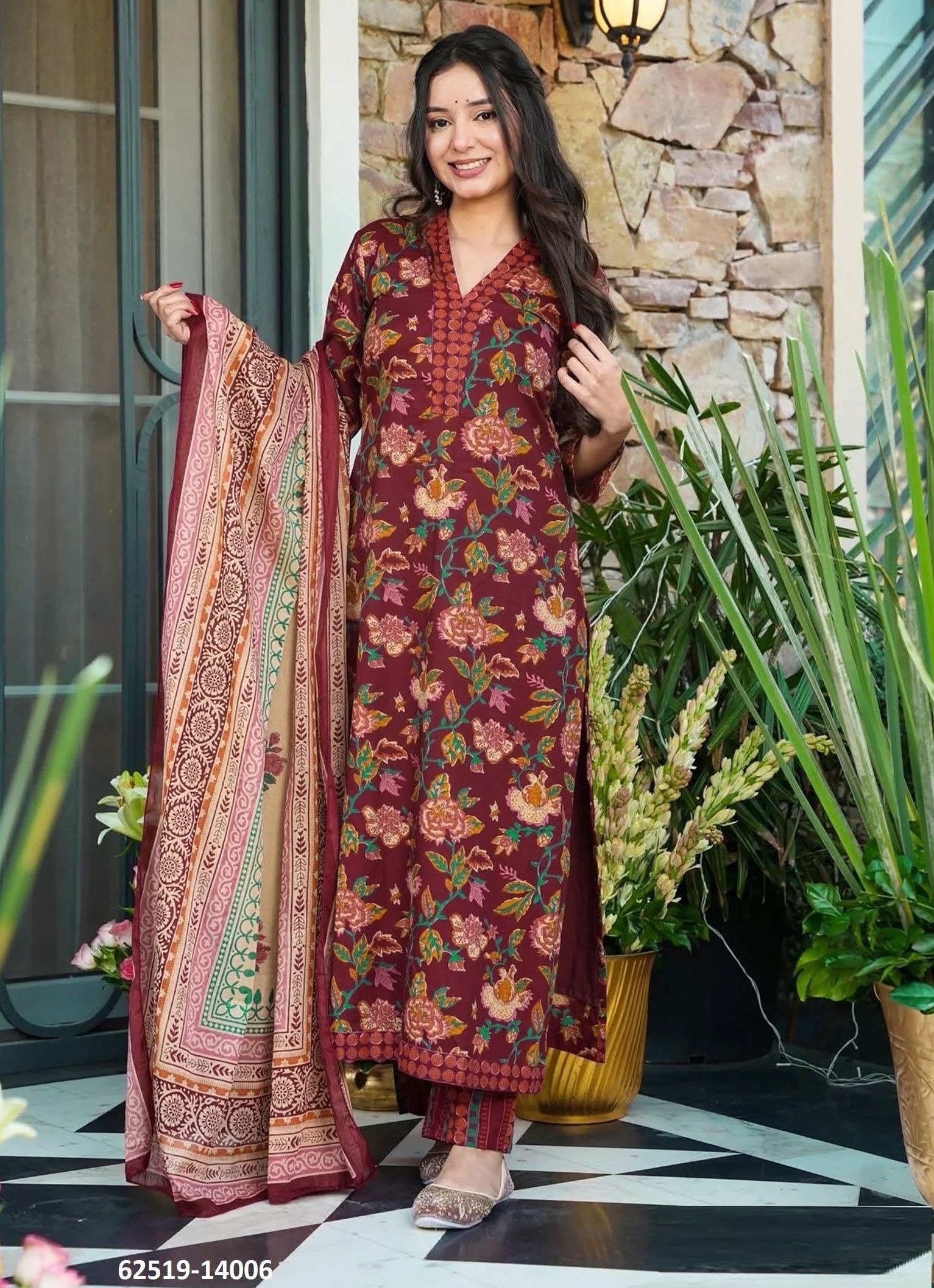 CLORA 14 - Catalog # 62519 (Set of 7 Readymade Salwar Suits) by Serengeti CLORA 14 - Catalog # 62519 (Set of 7 Readymade Salwar Suits) by Serengeti