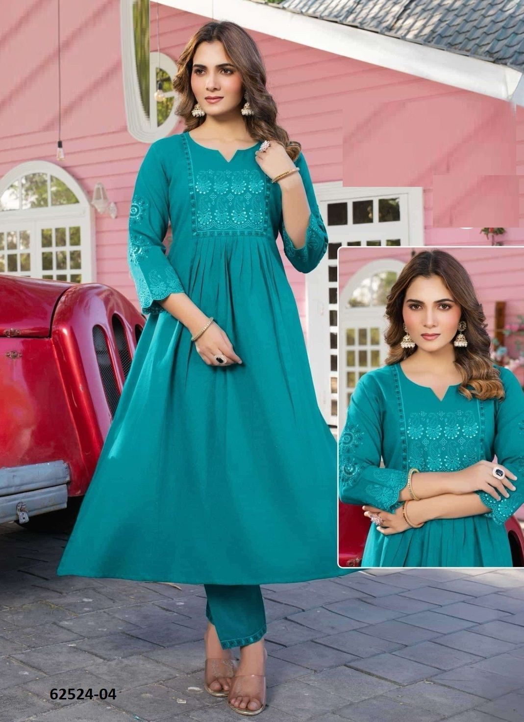 LIMBUDI - Catalog # 62524 (Set of 4 Tops With Bottoms) by Kaya Ahmedabad
