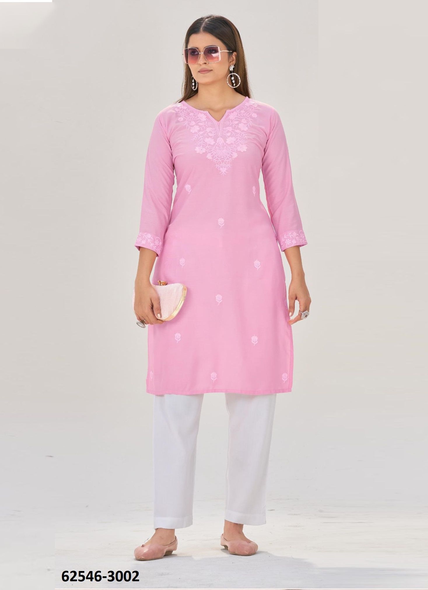 AARADHYA 3 - Catalog # 62546 (Set of 4 Readymade Women's Kurtis / Tops) by Blue Hills