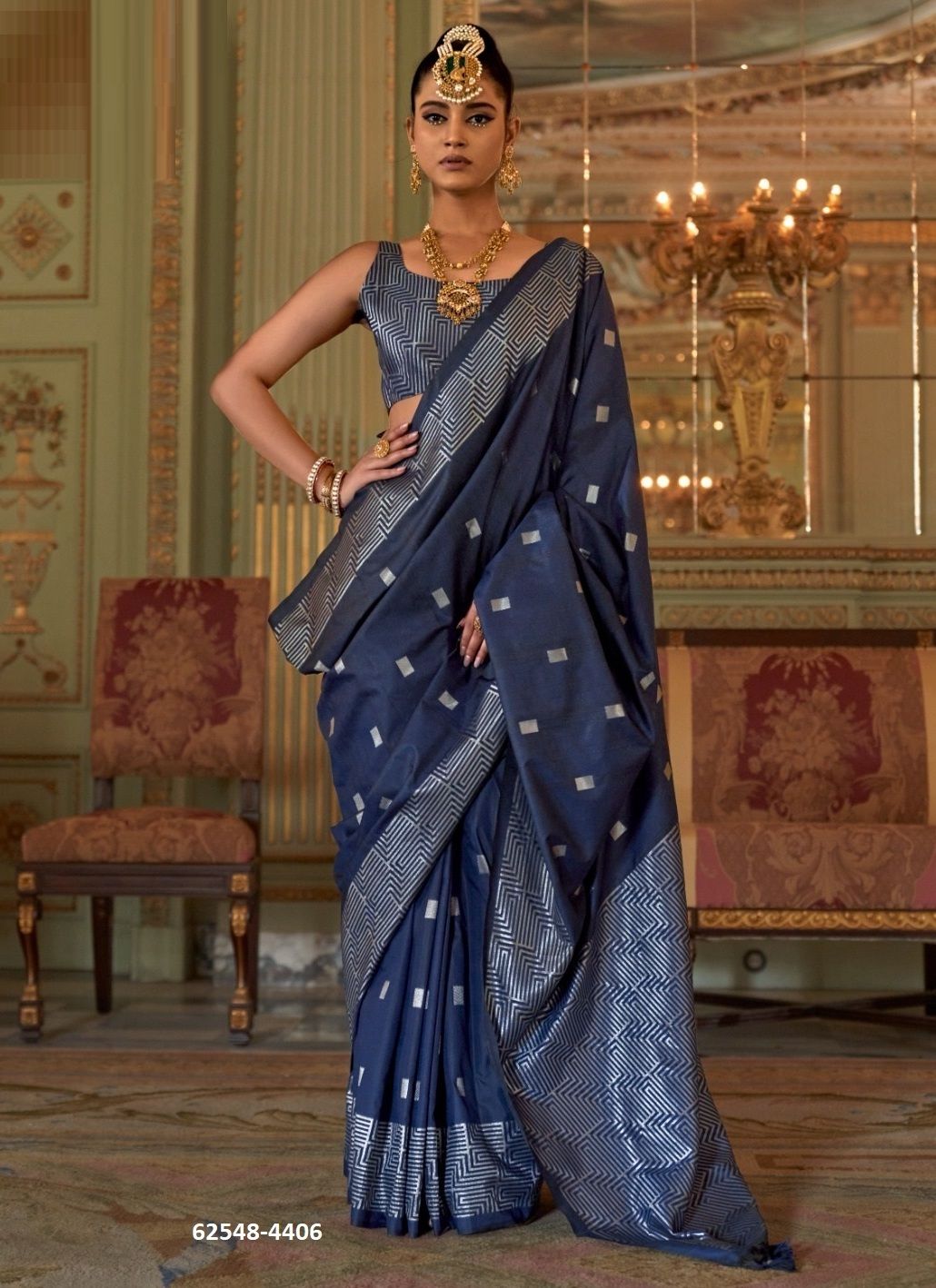 ADBHUT - Catalog # 62548 (Set of 6 Sarees) by Kreshva ADBHUT - Catalog # 62548 (Set of 6 Sarees) by Kreshva