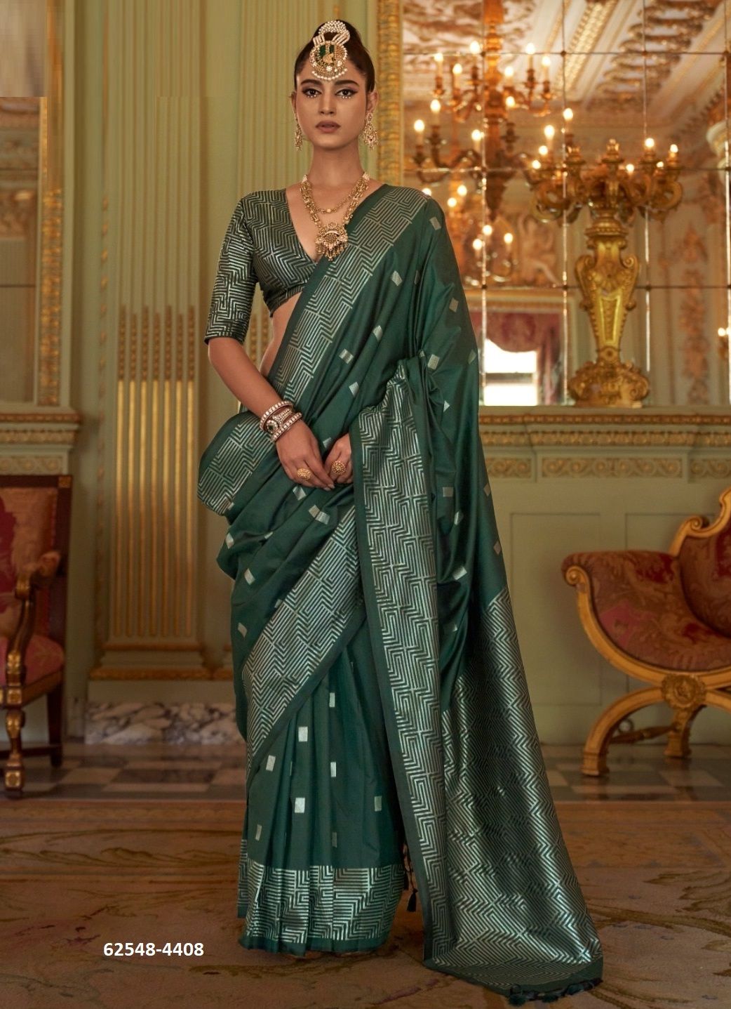 ADBHUT - Catalog # 62548 (Set of 6 Sarees) by Kreshva ADBHUT - Catalog # 62548 (Set of 6 Sarees) by Kreshva