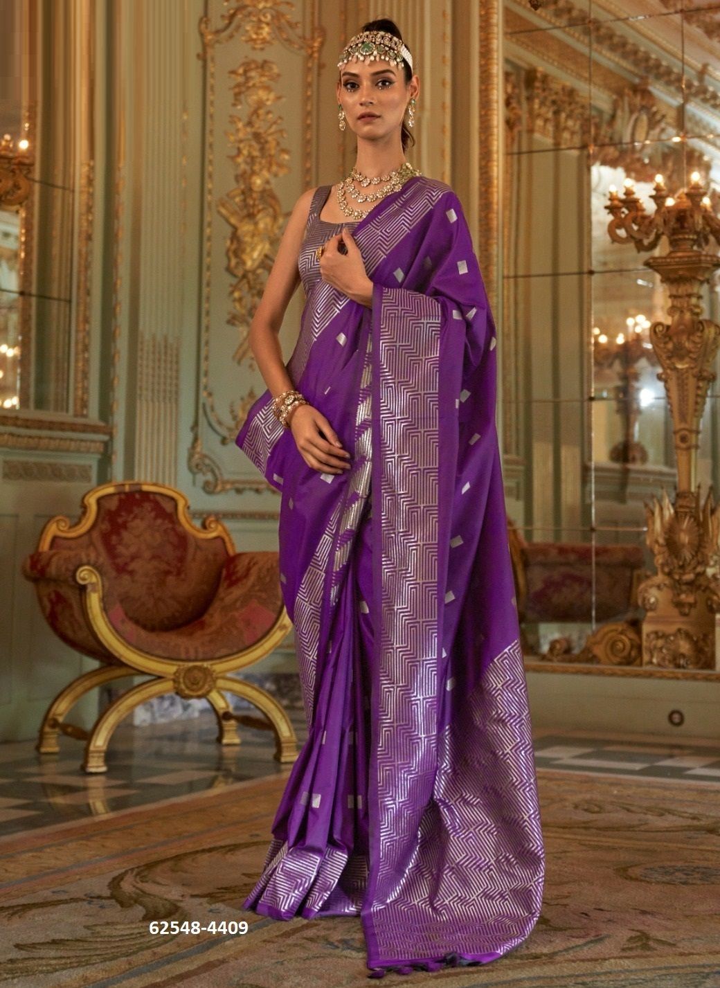 ADBHUT - Catalog # 62548 (Set of 6 Sarees) by Kreshva ADBHUT - Catalog # 62548 (Set of 6 Sarees) by Kreshva