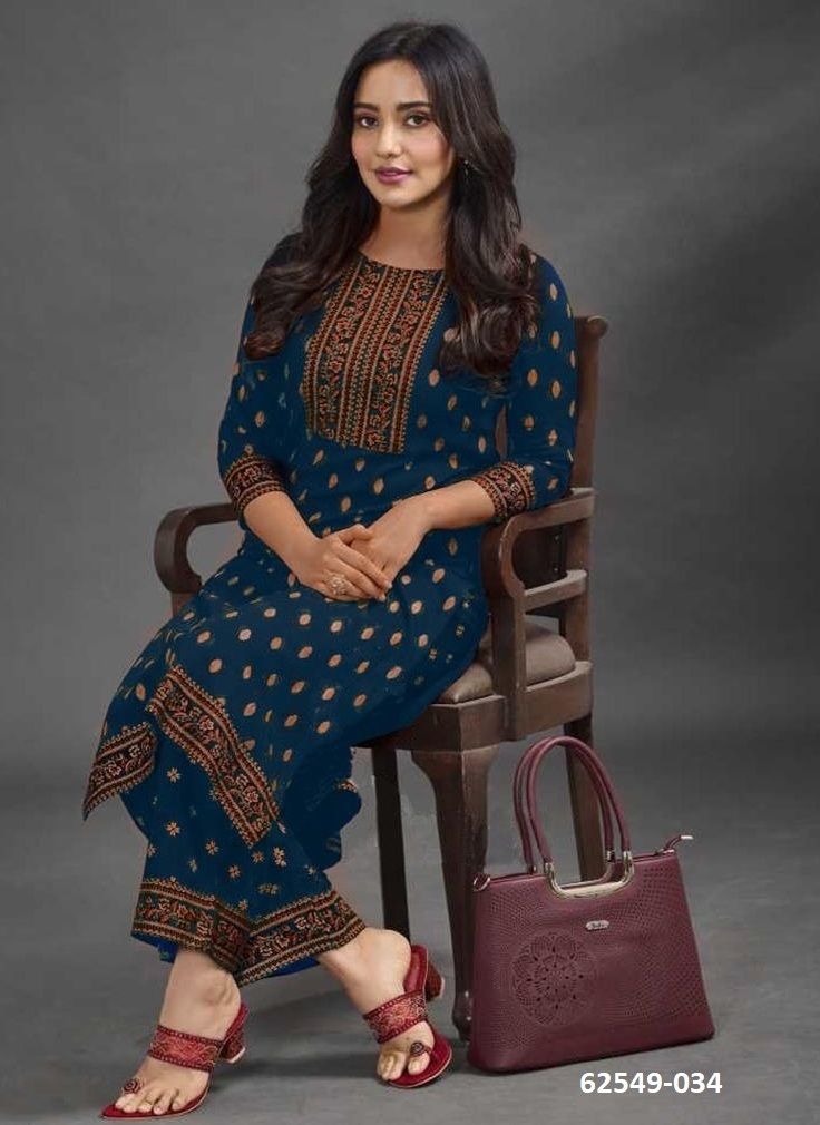 CO-ORD SET SERIES 34-39 - Catalog # 62549 (Set of 6 Tops With Bottoms) by Meheriya CO-ORD SET SERIES 34-39 - Catalog # 62549 (Set of 6 Tops With Bottoms) by Meheriya