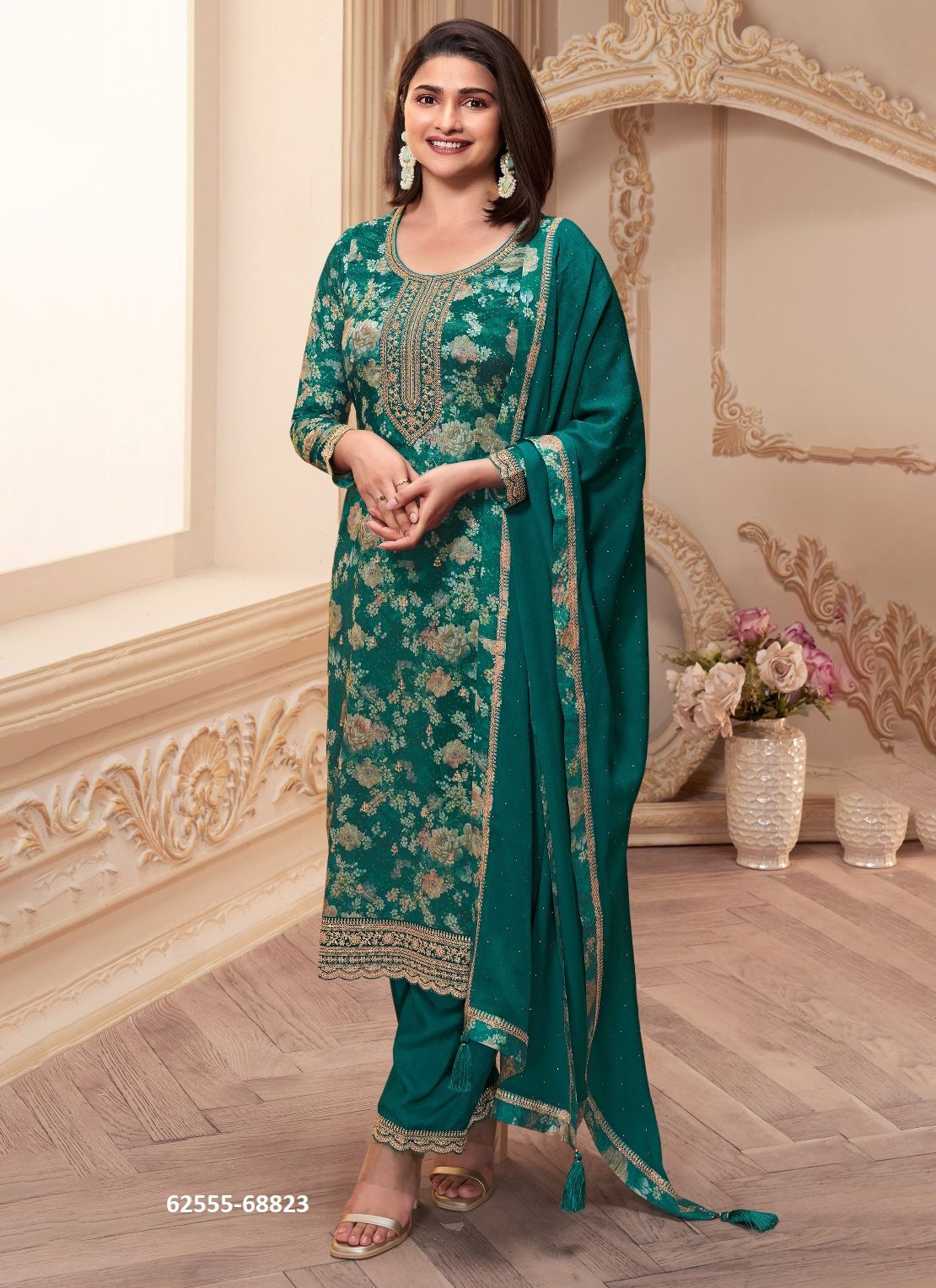 PAHAL HIT LIST - Catalog # 62555 (Set of 5 Semi-Stitched / Un-Stitched Suits) by Vinay Fashion LLP PAHAL HIT LIST - Catalog # 62555 (Set of 5 Semi-Stitched / Un-Stitched Suits) by Vinay Fashion LLP