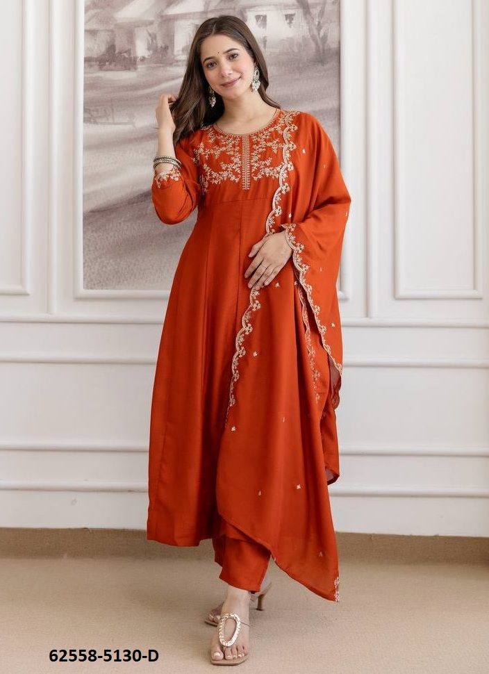 SERIES 5130 - Catalog # 62558 (Set of 4 Readymade Salwar Suits) by Aabharan SERIES 5130 - Catalog # 62558 (Set of 4 Readymade Salwar Suits) by Aabharan