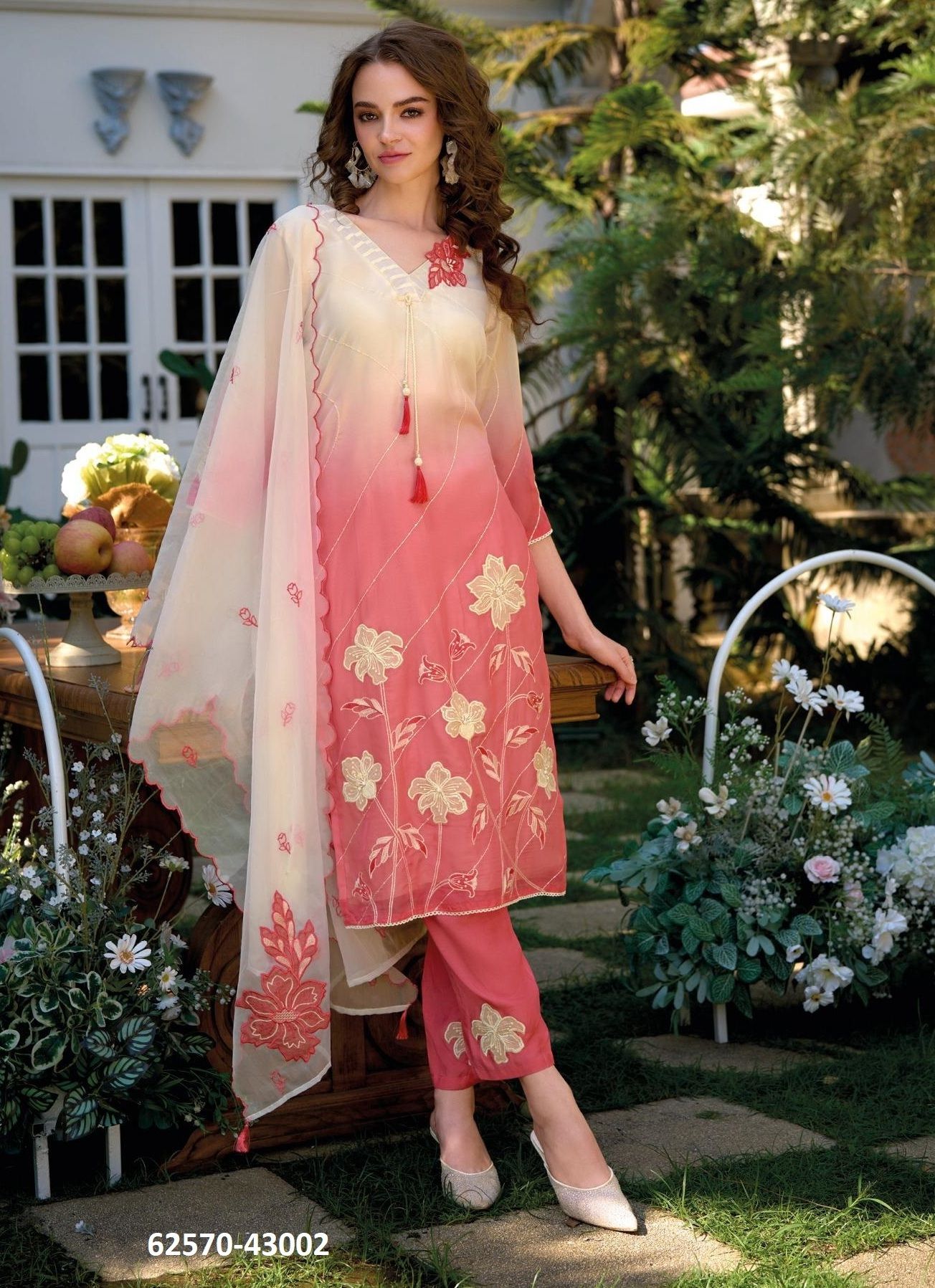 SUROOR - Catalog # 62570 (Set of 3 Readymade Salwar Suits) by Kailee Fashion