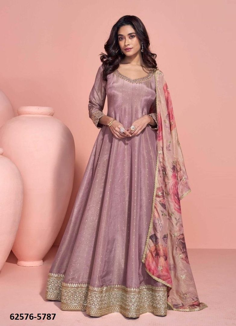 SIKHA - Catalog # 62576 (Set of 3 Readymade Gowns) by Sayuri Designer SIKHA - Catalog # 62576 (Set of 3 Readymade Gowns) by Sayuri Designer