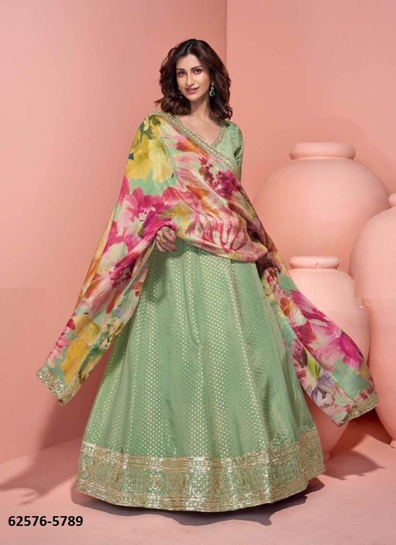 SIKHA - Catalog # 62576 (Set of 3 Readymade Gowns) by Sayuri Designer SIKHA - Catalog # 62576 (Set of 3 Readymade Gowns) by Sayuri Designer