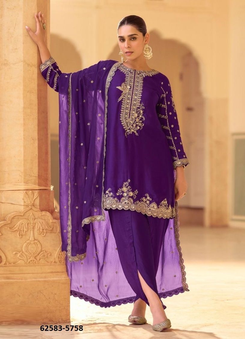 SIYA - Catalog # 62583 (Set of 3 Readymade Salwar Suits) by Sayuri Designer