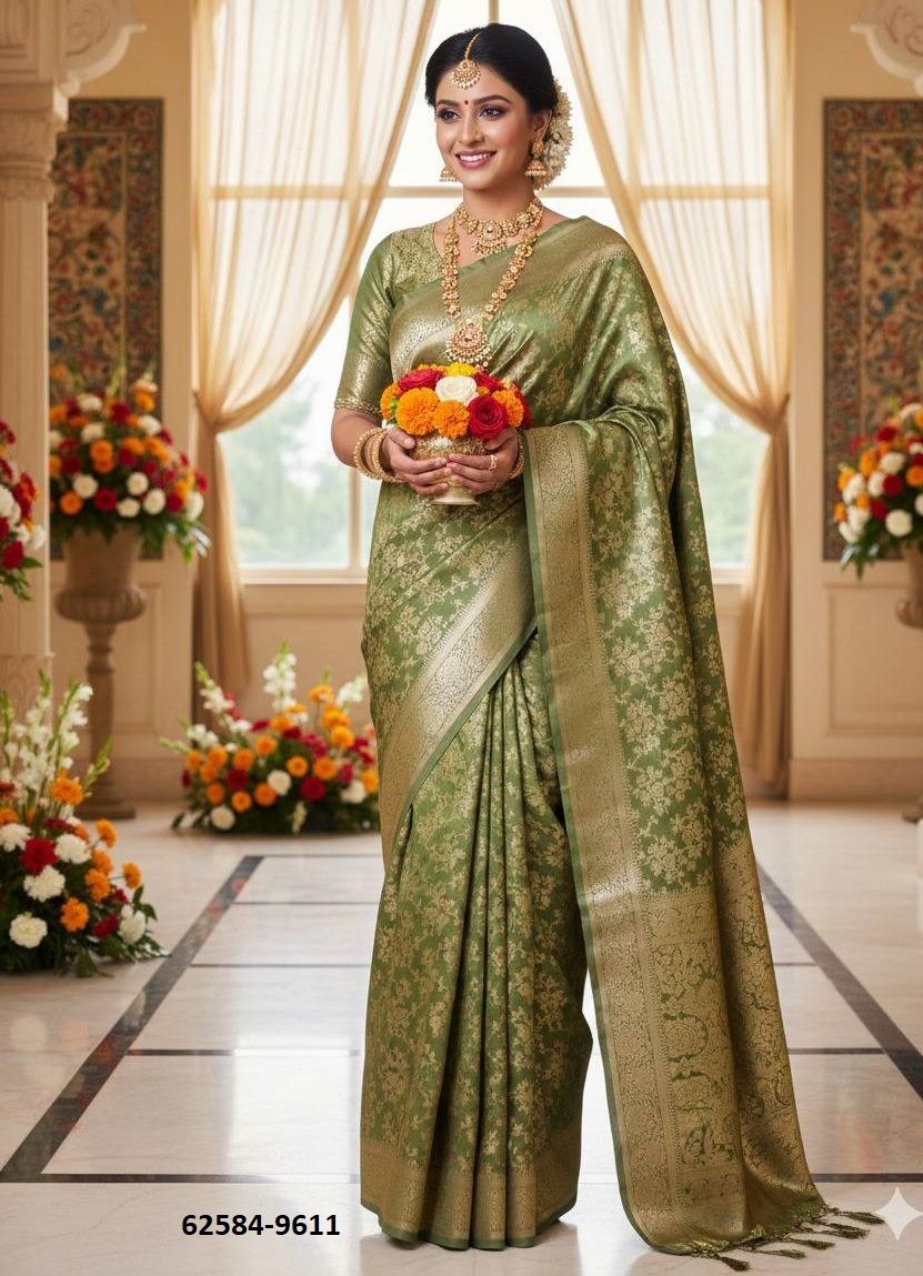 PATTU SILK - Catalog # 62584 (Set of 4 Sarees) by Meheriya PATTU SILK - Catalog # 62584 (Set of 4 Sarees) by Meheriya