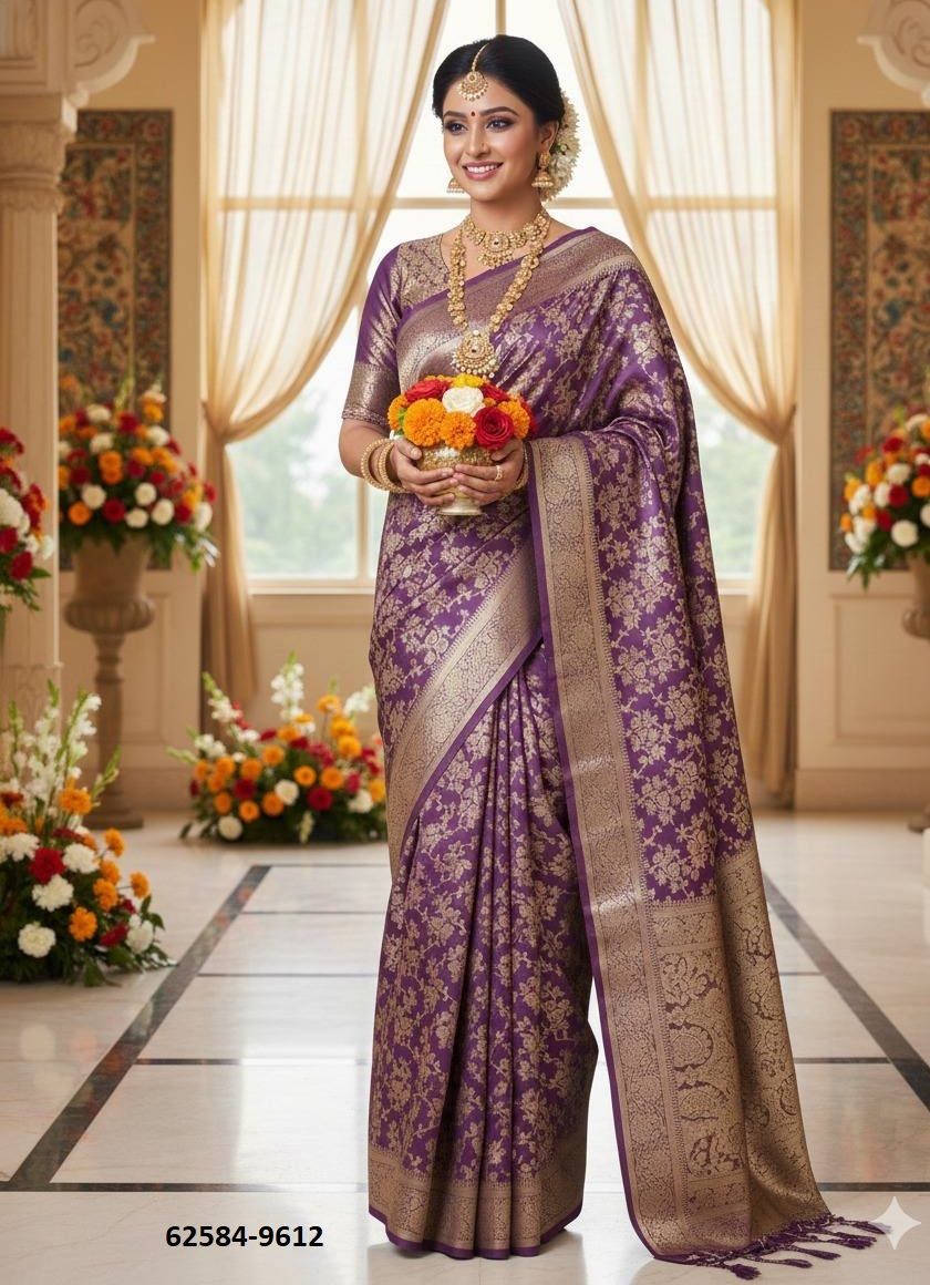 PATTU SILK - Catalog # 62584 (Set of 4 Sarees) by Meheriya PATTU SILK - Catalog # 62584 (Set of 4 Sarees) by Meheriya