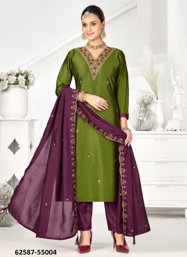 SUNAYANA - Catalog # 62587 (Set of 12 Readymade Salwar Suits) by Meheriya