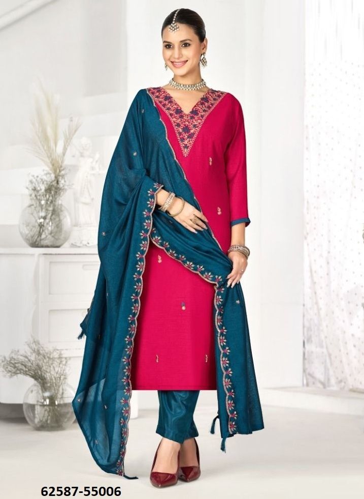 SUNAYANA - Catalog # 62587 (Set of 12 Readymade Salwar Suits) by Meheriya