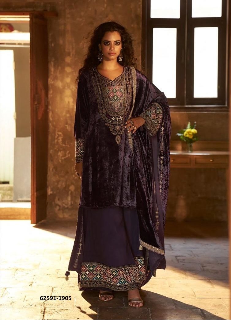 SHUIJING - Catalog # 62591 (Set of 6 Semi-Stitched / Un-Stitched Suits) by Aiqa SHUIJING - Catalog # 62591 (Set of 6 Semi-Stitched / Un-Stitched Suits) by Aiqa