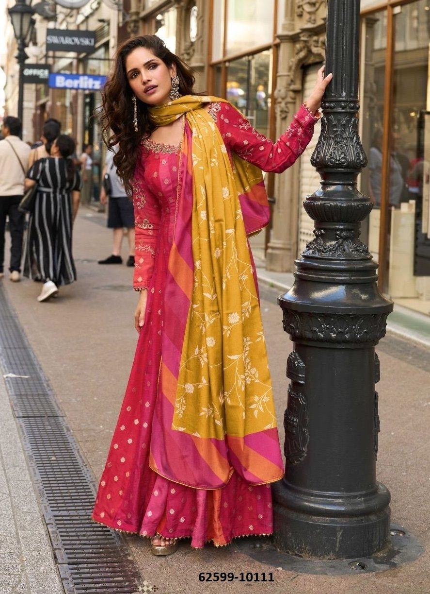 KUSUM - Catalog # 62599 (Set of 3 Readymade Gowns) by Sayuri Designer KUSUM - Catalog # 62599 (Set of 3 Readymade Gowns) by Sayuri Designer