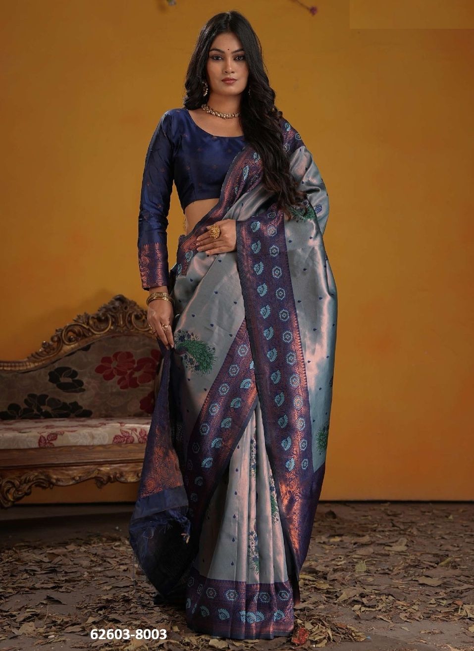 NIKITA - Catalog # 62603 (Set of 6 Sarees) by 3-Of Sarees