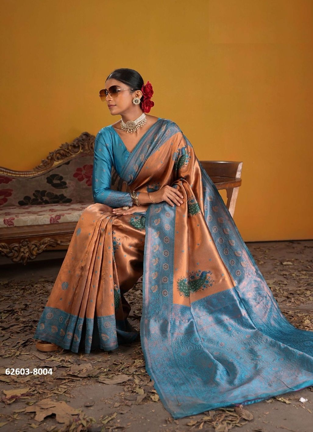 NIKITA - Catalog # 62603 (Set of 6 Sarees) by 3-Of Sarees