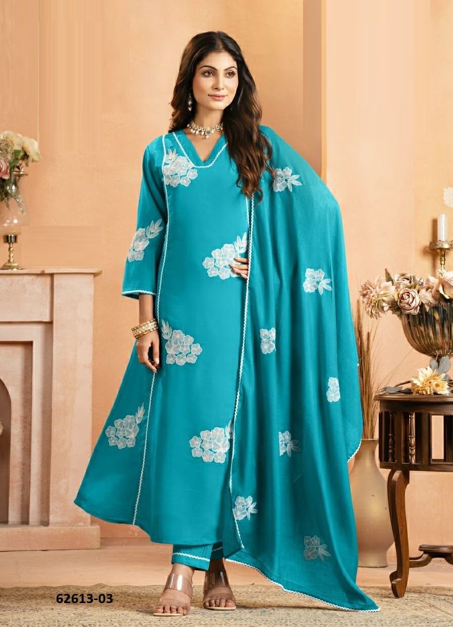 VED - Catalog # 62613 (Set of 6 Readymade Salwar Suits) by Kaya Ahmedabad VED - Catalog # 62613 (Set of 6 Readymade Salwar Suits) by Kaya Ahmedabad