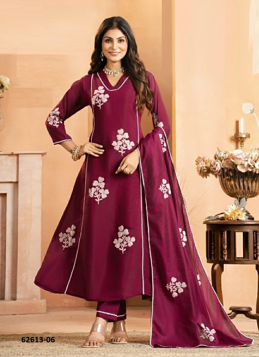 VED - Catalog # 62613 (Set of 6 Readymade Salwar Suits) by Kaya Ahmedabad VED - Catalog # 62613 (Set of 6 Readymade Salwar Suits) by Kaya Ahmedabad