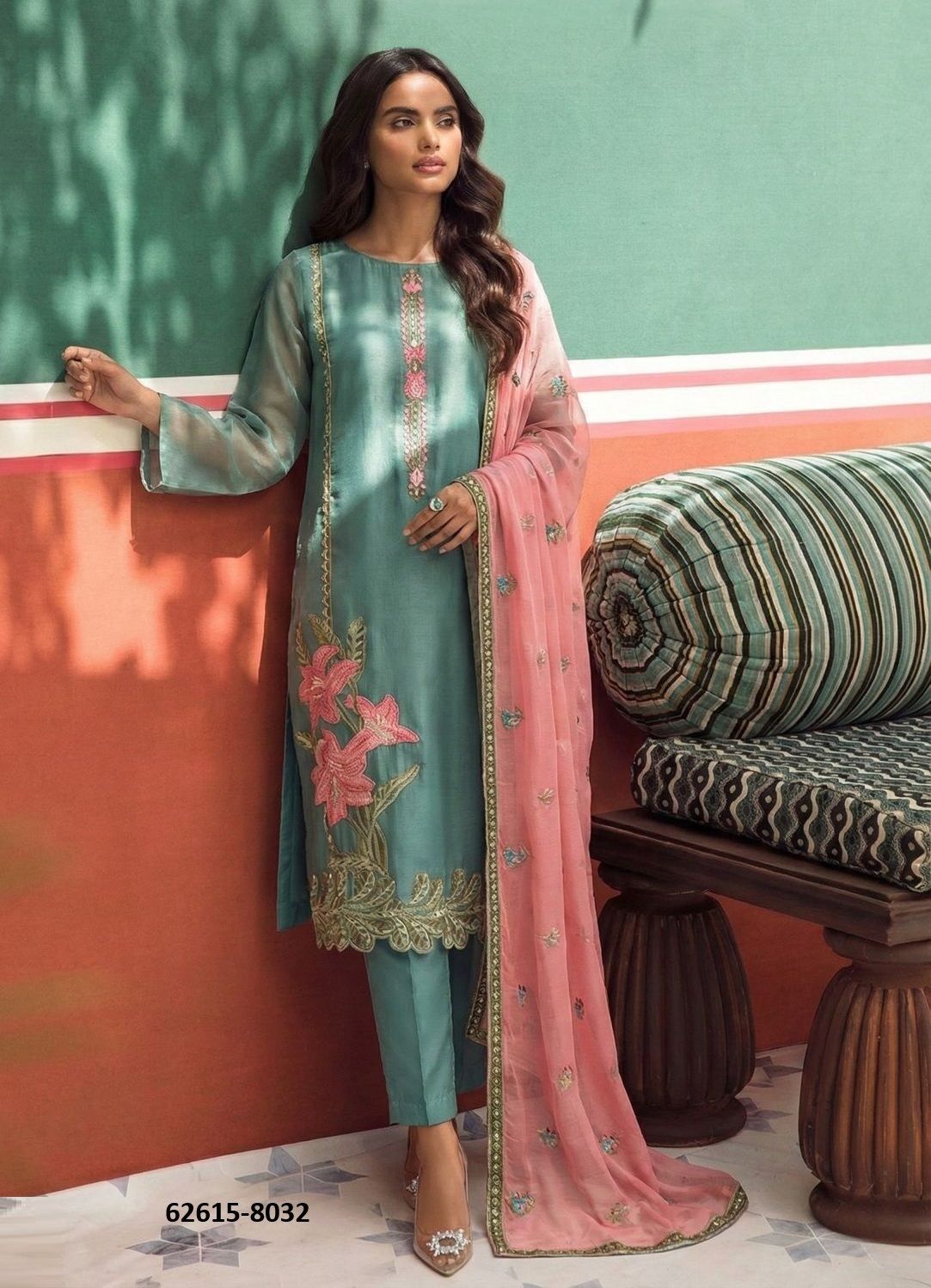 JASMINE 2 - Catalog # 62615 (Set of 3 Readymade Salwar Suits) by Alizeh Official