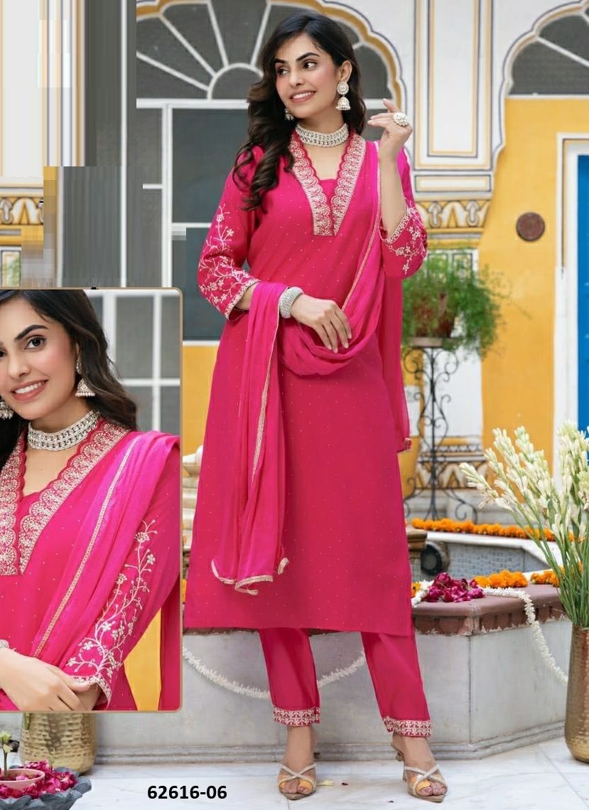 ZIL - Catalog # 62616 (Set of 6 Readymade Salwar Suits) by Kaya Ahmedabad