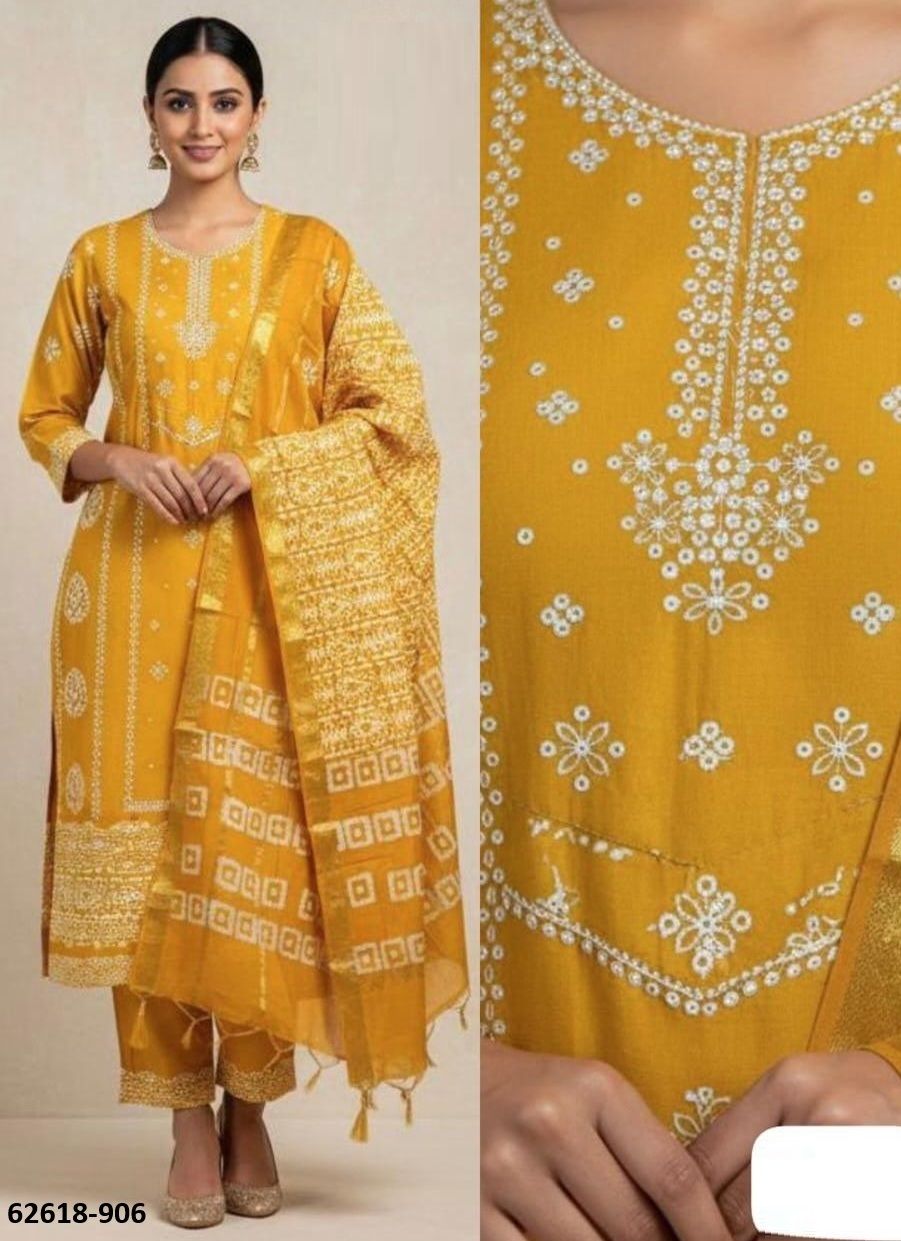 BULBUL - Catalog # 62618 (Set of 10 Semi-Stitched / Un-Stitched Suits) by Desi Muse BULBUL - Catalog # 62618 (Set of 10 Semi-Stitched / Un-Stitched Suits) by Desi Muse