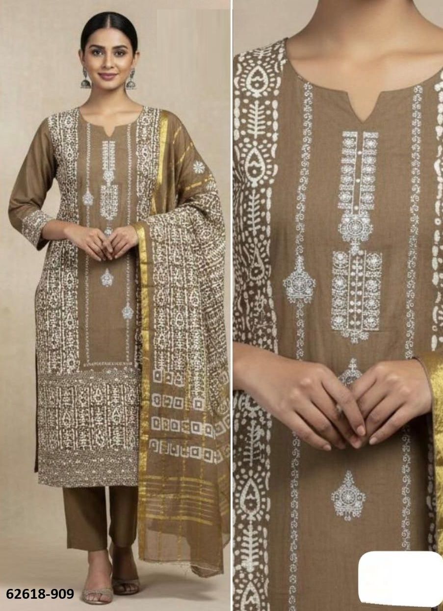 BULBUL - Catalog # 62618 (Set of 10 Semi-Stitched / Un-Stitched Suits) by Desi Muse BULBUL - Catalog # 62618 (Set of 10 Semi-Stitched / Un-Stitched Suits) by Desi Muse