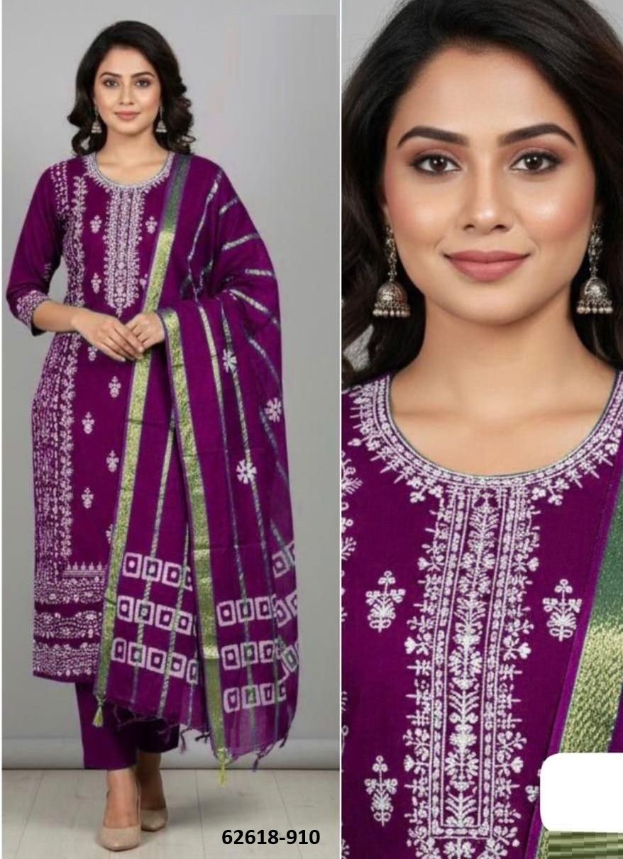 BULBUL - Catalog # 62618 (Set of 10 Semi-Stitched / Un-Stitched Suits) by Desi Muse BULBUL - Catalog # 62618 (Set of 10 Semi-Stitched / Un-Stitched Suits) by Desi Muse