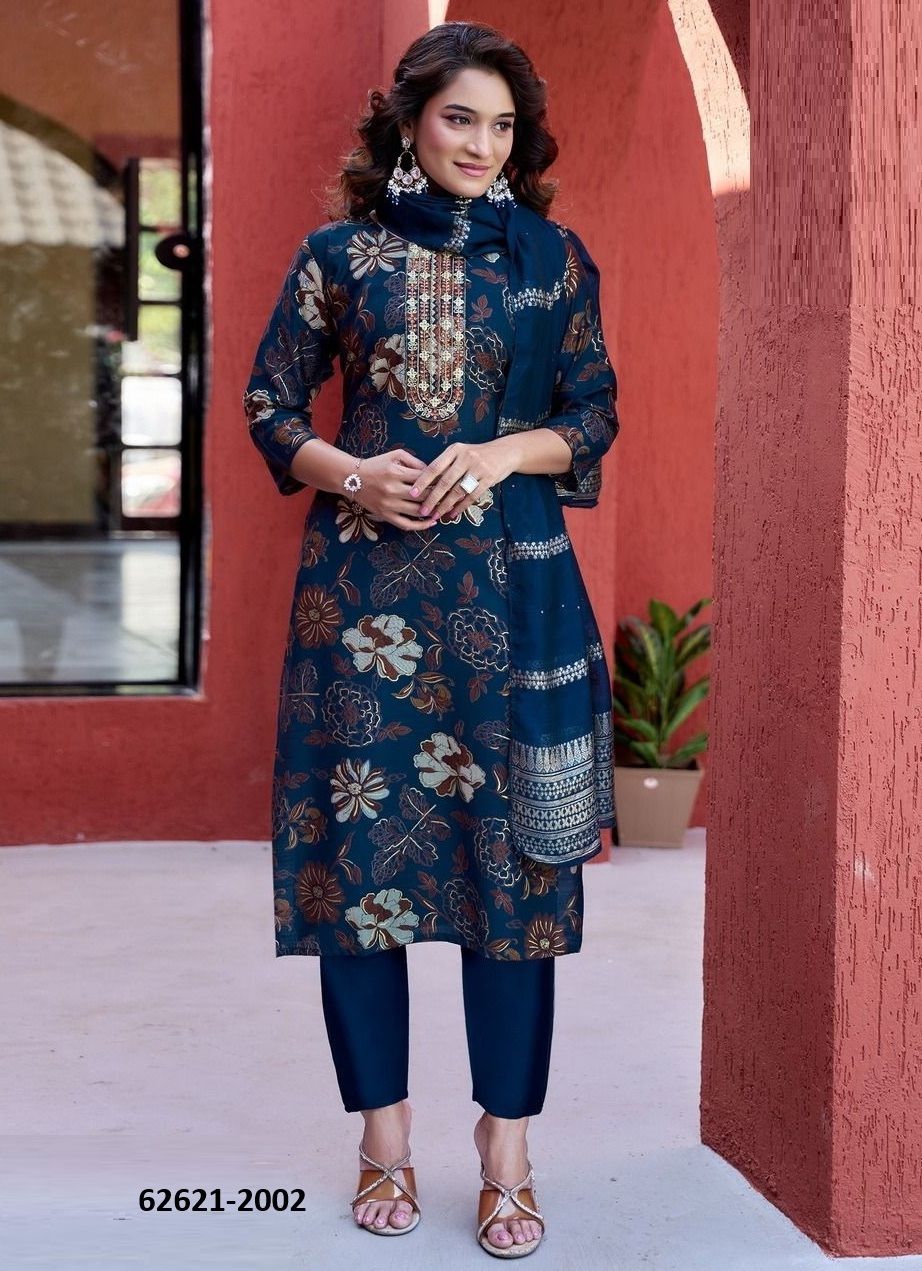 ROMANIYA 2 - Catalog # 62621 (Set of 6 Readymade Salwar Suits) by Diya Trendz
