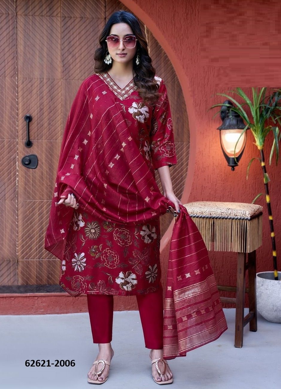 ROMANIYA 2 - Catalog # 62621 (Set of 6 Readymade Salwar Suits) by Diya Trendz