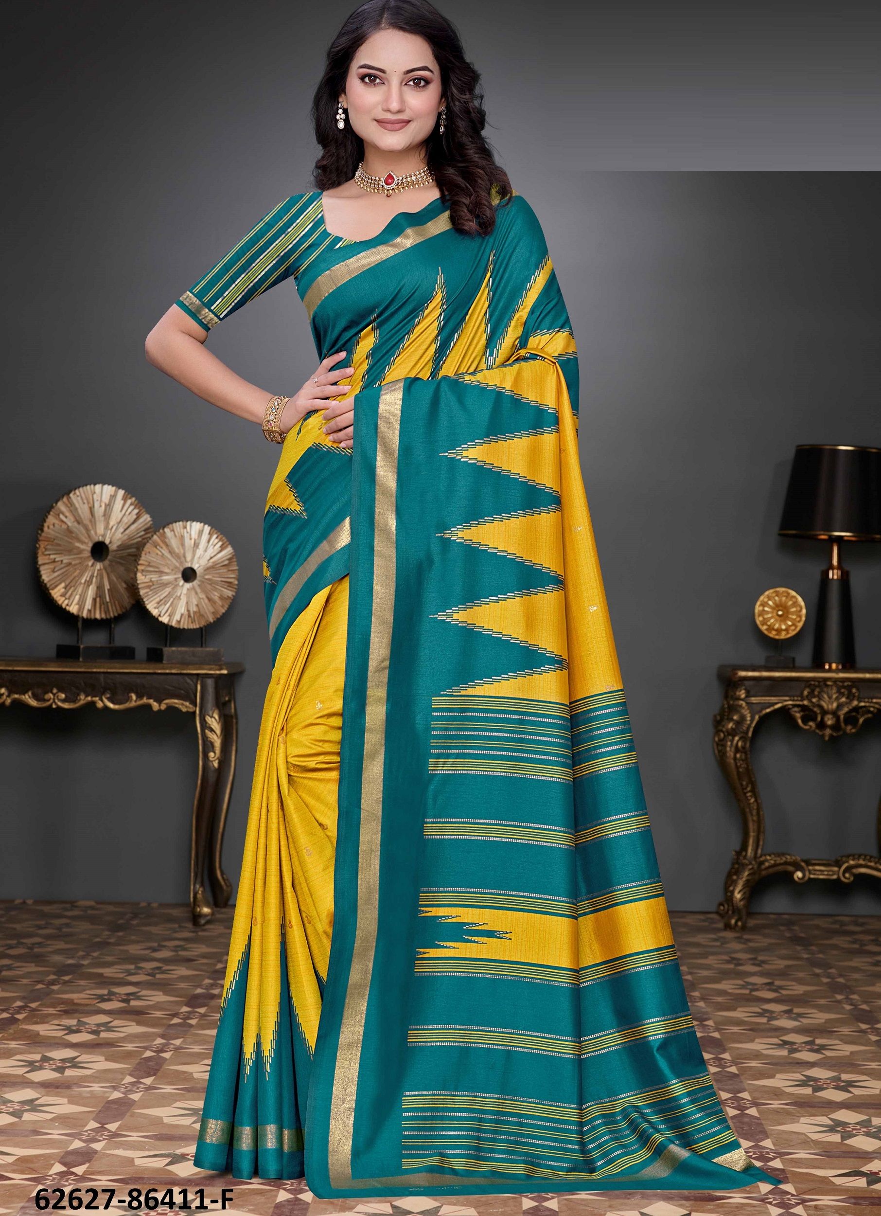 SOFT SILK HITS - Catalog # 62627 (Set of 28 Sarees) by Vipul Fashions