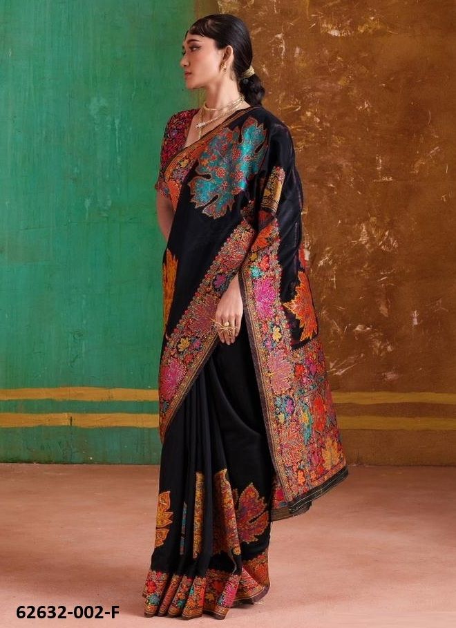 PURE KASHMIRI 2 - Catalog # 62632 (Set of 6 Sarees) by Rajtex Fabrics