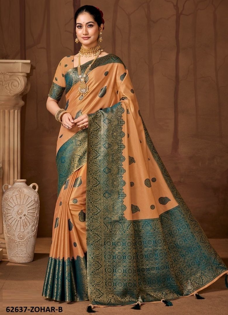 ZOHRA - Catalog # 62637 (Set of 6 Sarees) by Leela Creation
