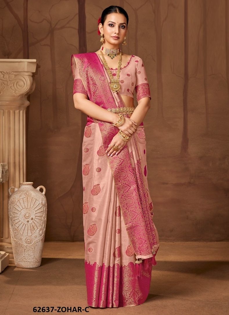 ZOHRA - Catalog # 62637 (Set of 6 Sarees) by Leela Creation