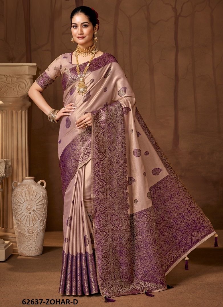 ZOHRA - Catalog # 62637 (Set of 6 Sarees) by Leela Creation