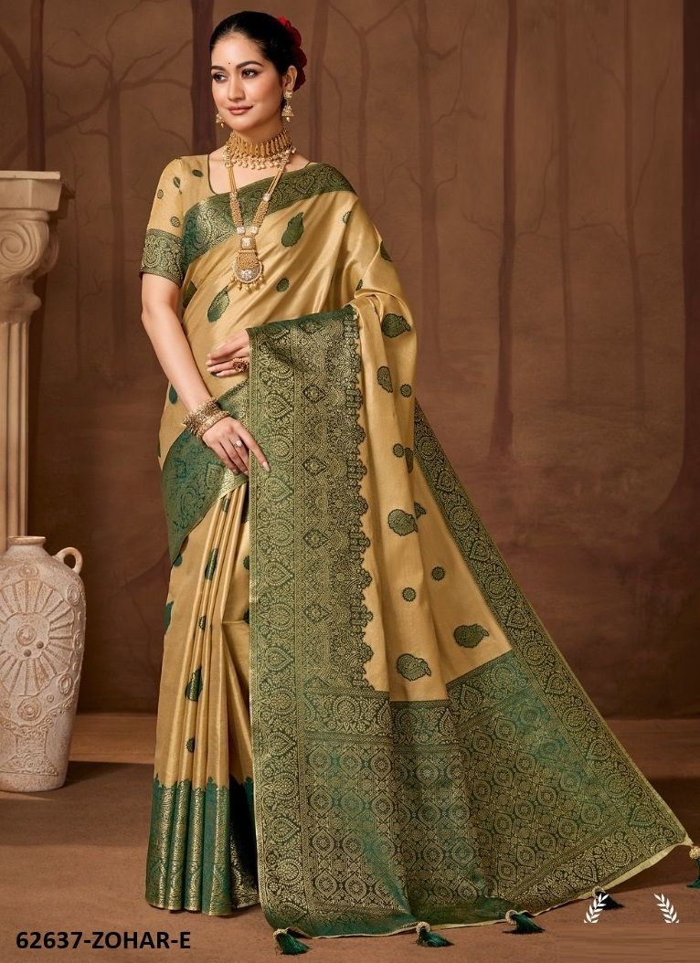 ZOHRA - Catalog # 62637 (Set of 6 Sarees) by Leela Creation