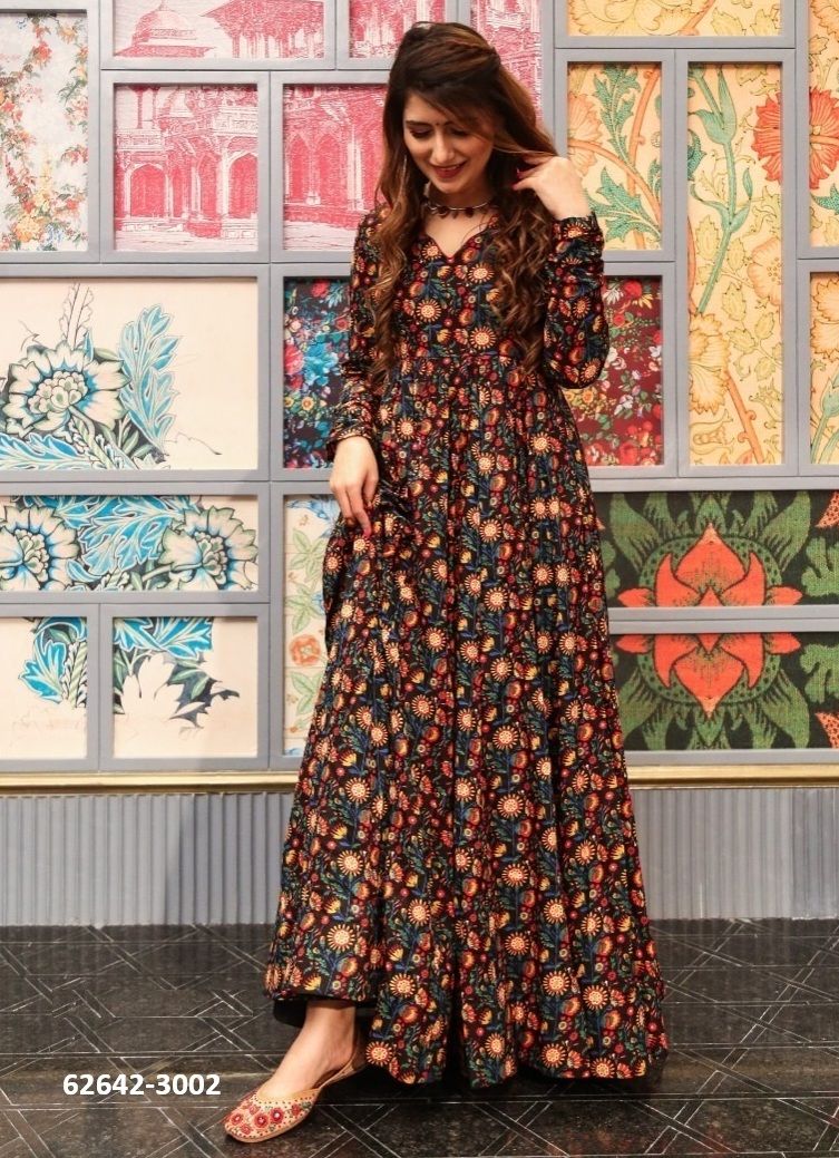 AAYAA 3 - Catalog # 62642 (Set of 4 Readymade Women's Kurtis / Tops) by Meheriya