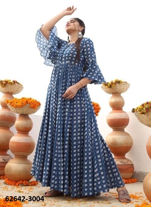 AAYAA 3 - Catalog # 62642 (Set of 4 Readymade Women's Kurtis / Tops) by Meheriya