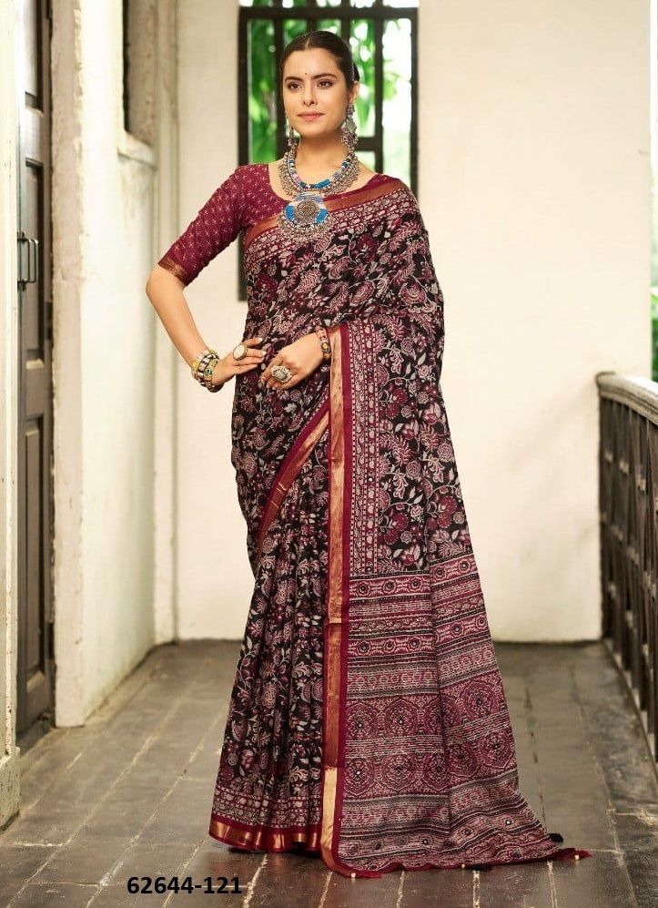 COTTON WITH ZARI - Catalog # 62644 (Set of 9 Sarees) by DESI MUSE COTTON WITH ZARI - Catalog # 62644 (Set of 9 Sarees) by DESI MUSE