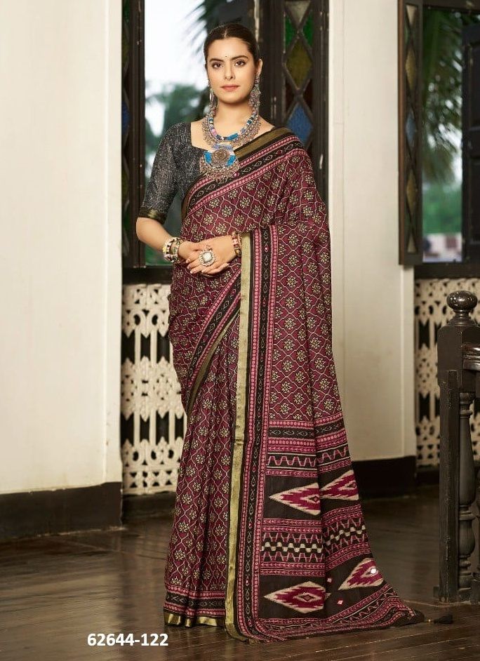 COTTON WITH ZARI - Catalog # 62644 (Set of 9 Sarees) by DESI MUSE COTTON WITH ZARI - Catalog # 62644 (Set of 9 Sarees) by DESI MUSE