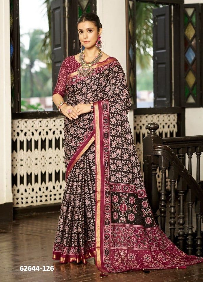 COTTON WITH ZARI - Catalog # 62644 (Set of 9 Sarees) by DESI MUSE COTTON WITH ZARI - Catalog # 62644 (Set of 9 Sarees) by DESI MUSE