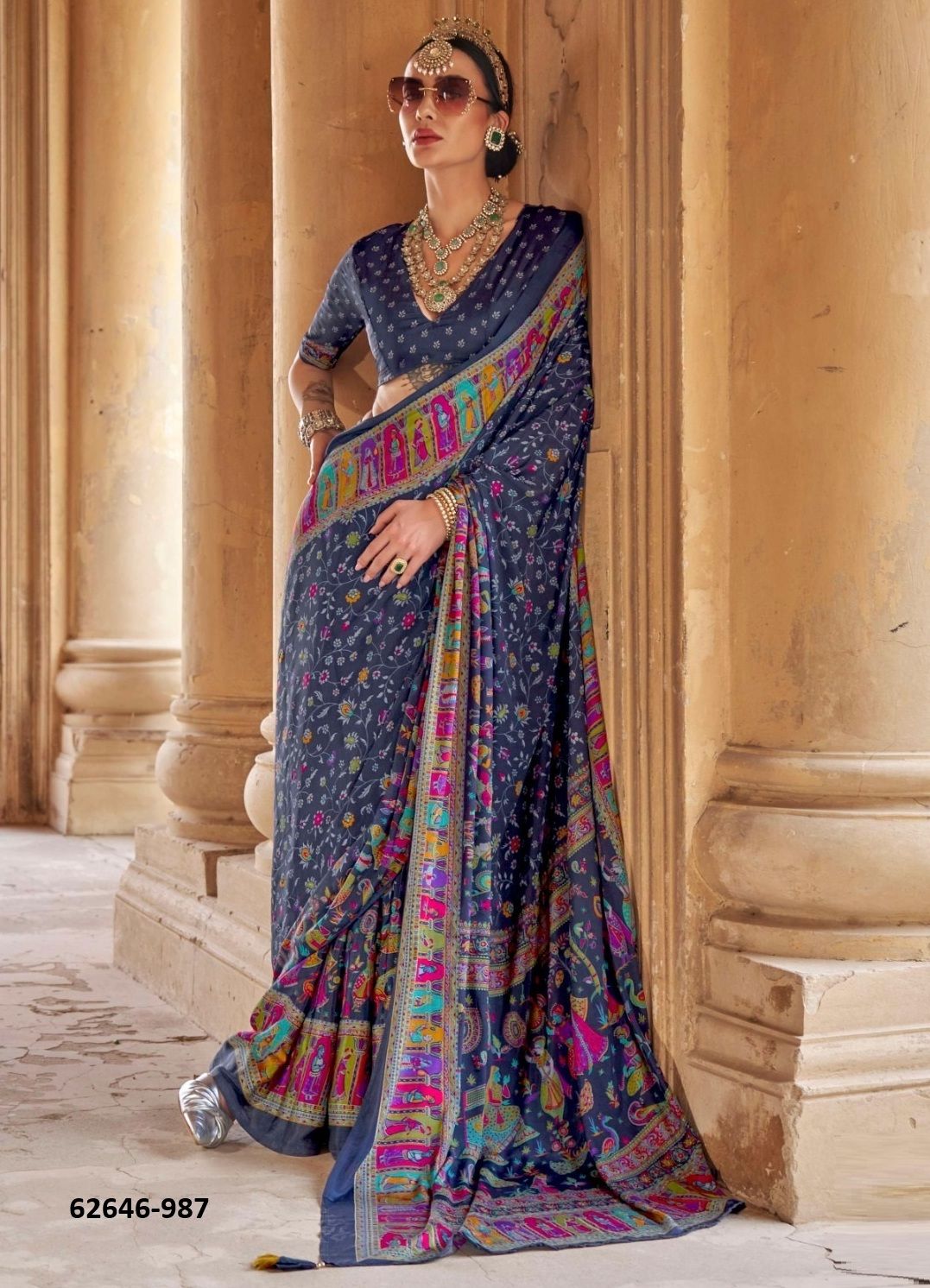 NAKSHATRA - Catalog # 62646 (Set of 6 Sarees) MADE IN INDIA BY Kreshva NAKSHATRA - Catalog # 62646 (Set of 6 Sarees) MADE IN INDIA BY Kreshva