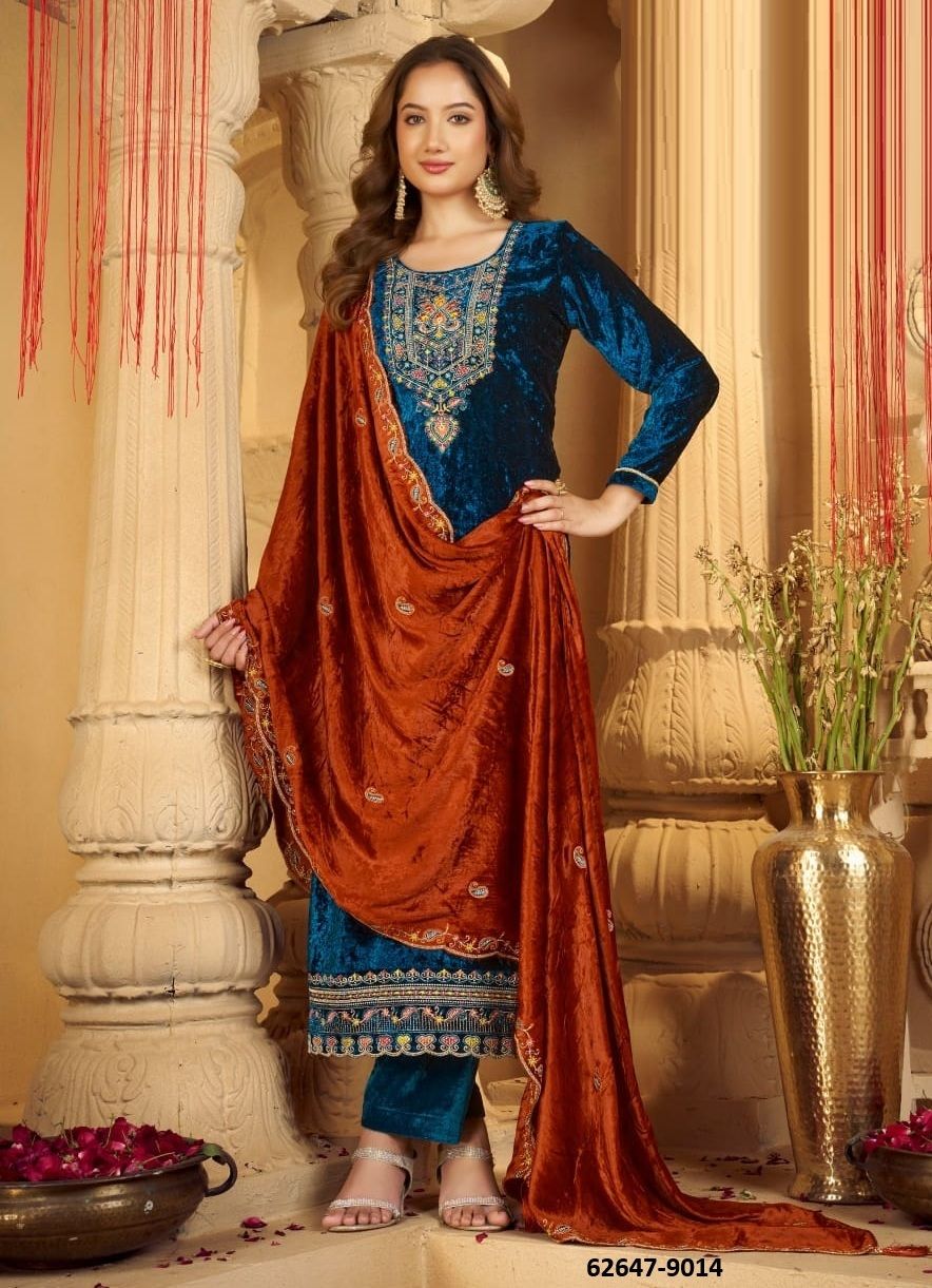 CHITRAA - Catalog # 62647 (Set of 4 Readymade Salwar Suits) MADE IN INDIA BY Rangoon