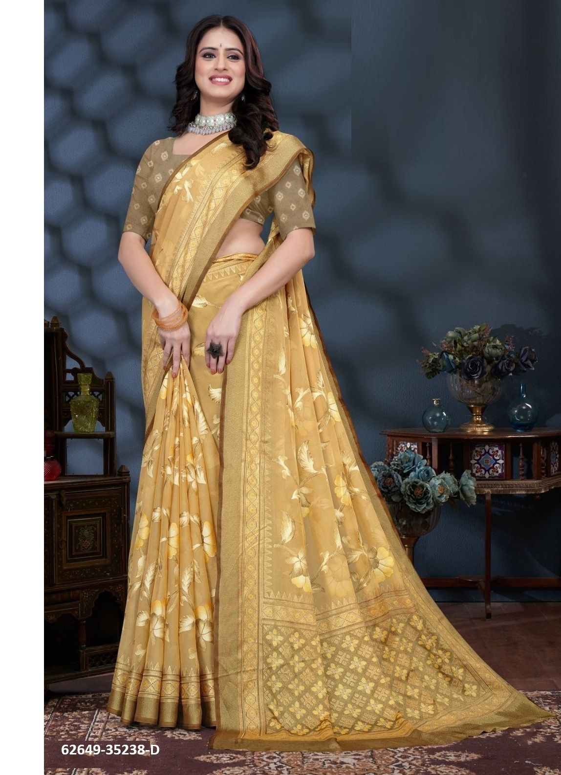 COLOUR'S OF 35238 - Catalog # 62649 (Set of 4 Sarees) MADE IN INDIA BY Vipul Fashions