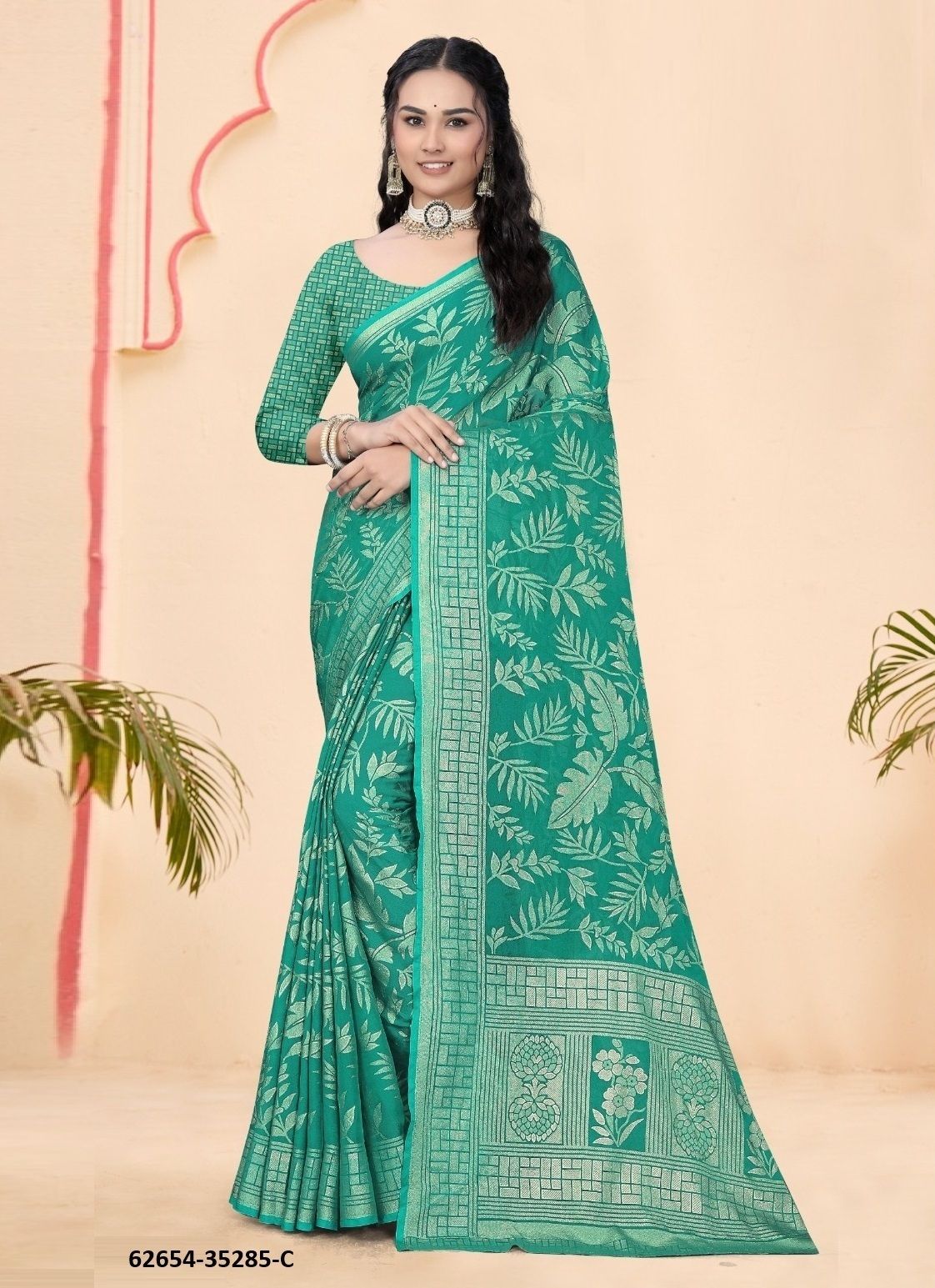 COLORS OF 35285 - Catalog # 62654 (Set of 4 Sarees) by Vipul Fashions