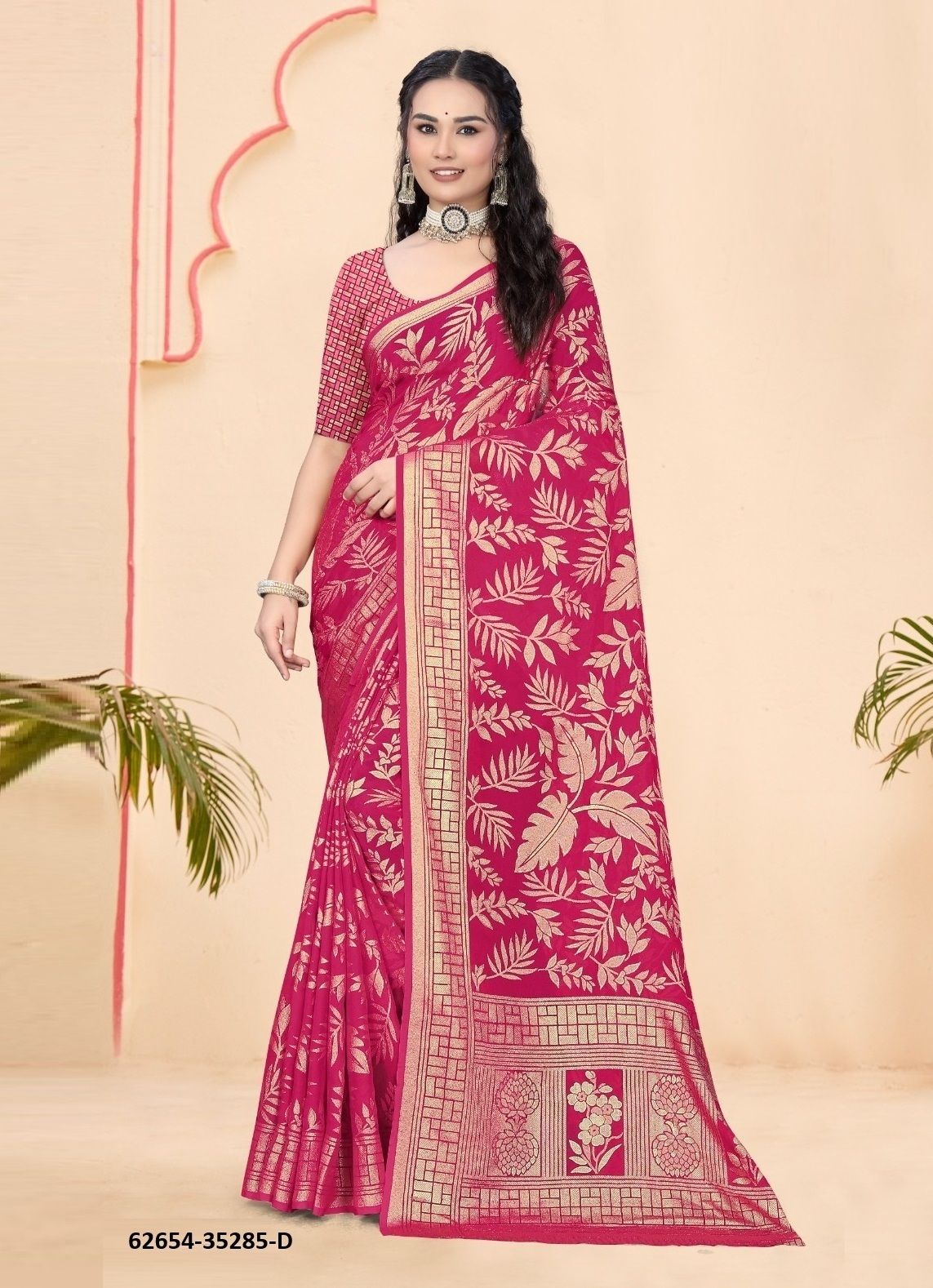 COLORS OF 35285 - Catalog # 62654 (Set of 4 Sarees) by Vipul Fashions
