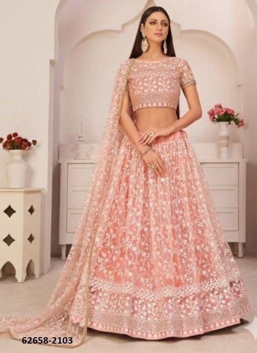KELAYA 1 - Catalog # 62658 (Set of 2 Semi-Stitched Lehengas) by Narayani Fashion House